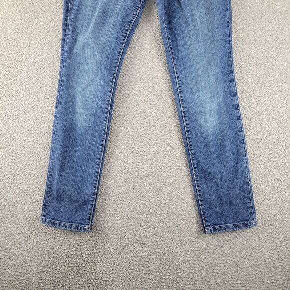 Gap Jeans Womens 2x26 Blue Denim Slim Stretch Classiccore Preppy Casual Distress - Picture 6 of 12